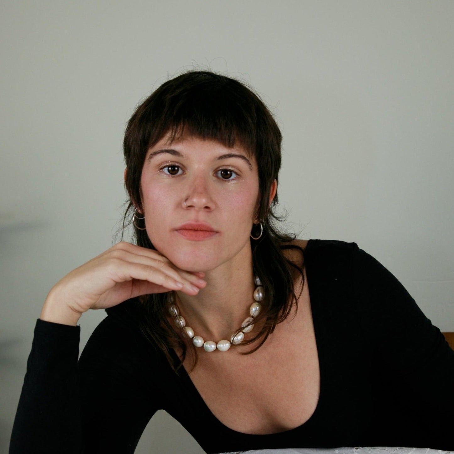Marta Chunky Freshwater Baroque Pearl Necklace