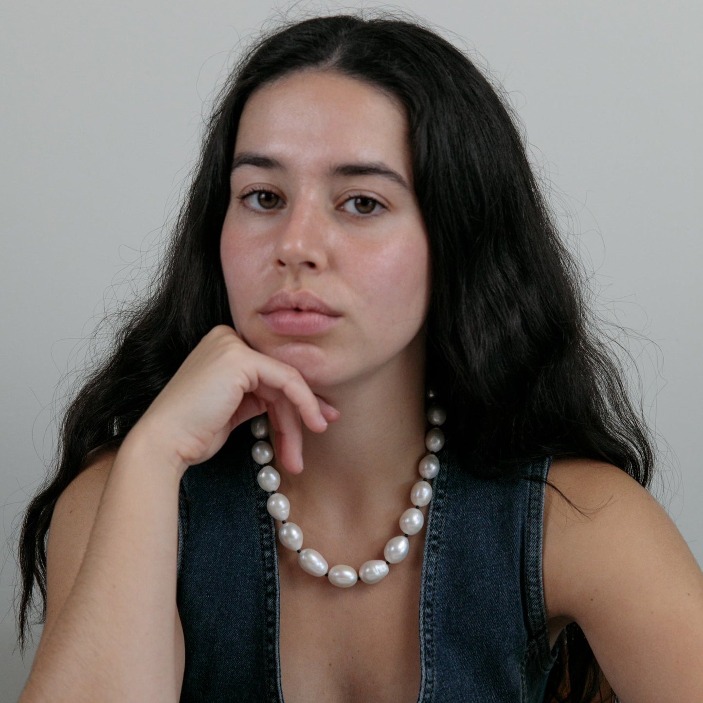 Marta Chunky Freshwater Baroque Pearl Necklace