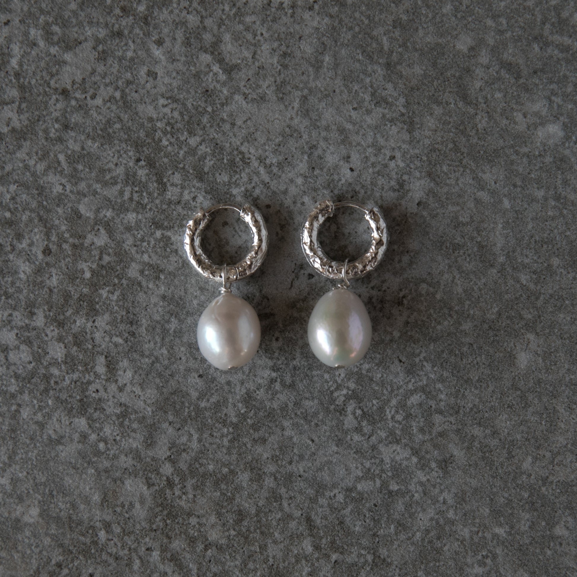 Freshwater Baroque Pearl Earring Hoop Wedding Baroque Earring Handcrafed Pearl Earring Wedding Guest Earrings