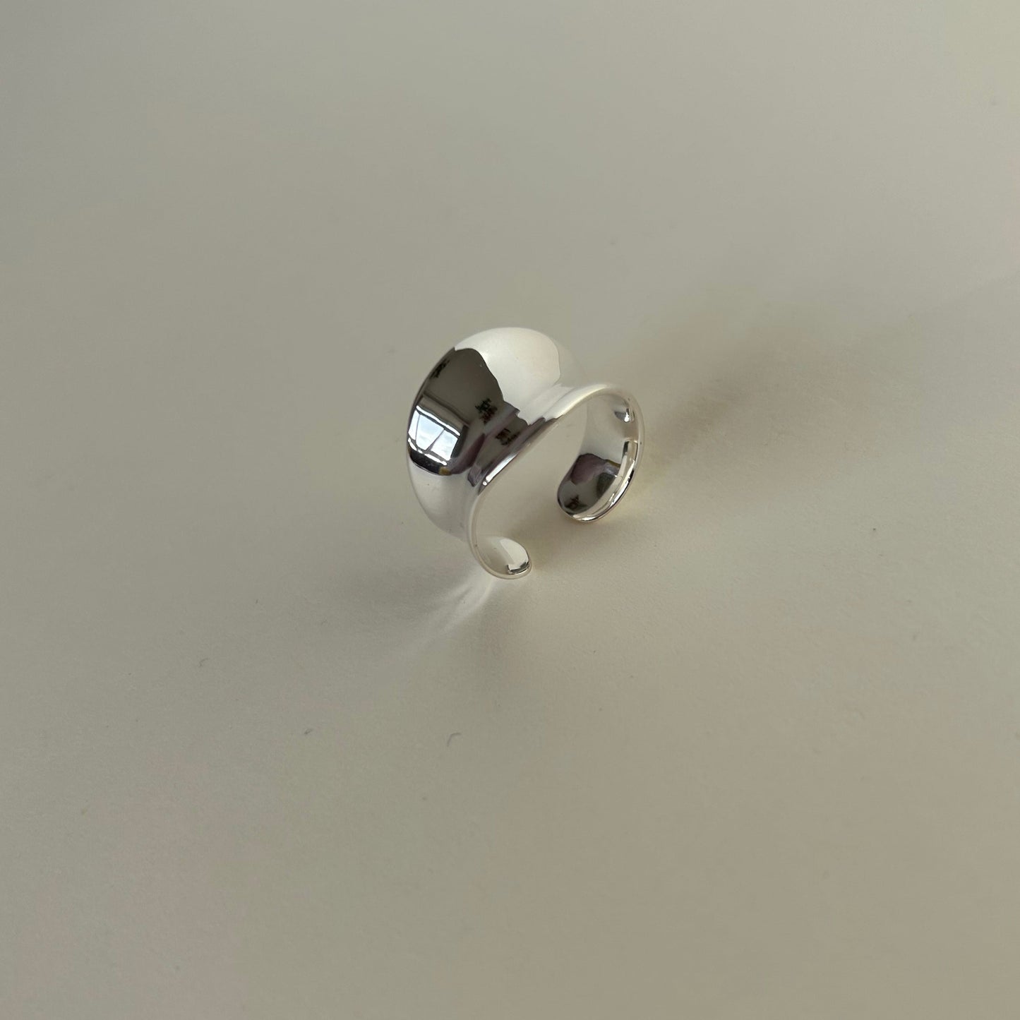 Sterling Silver Adjustable Ring Minimalistic jewelry product Hypoallergenic silver rings