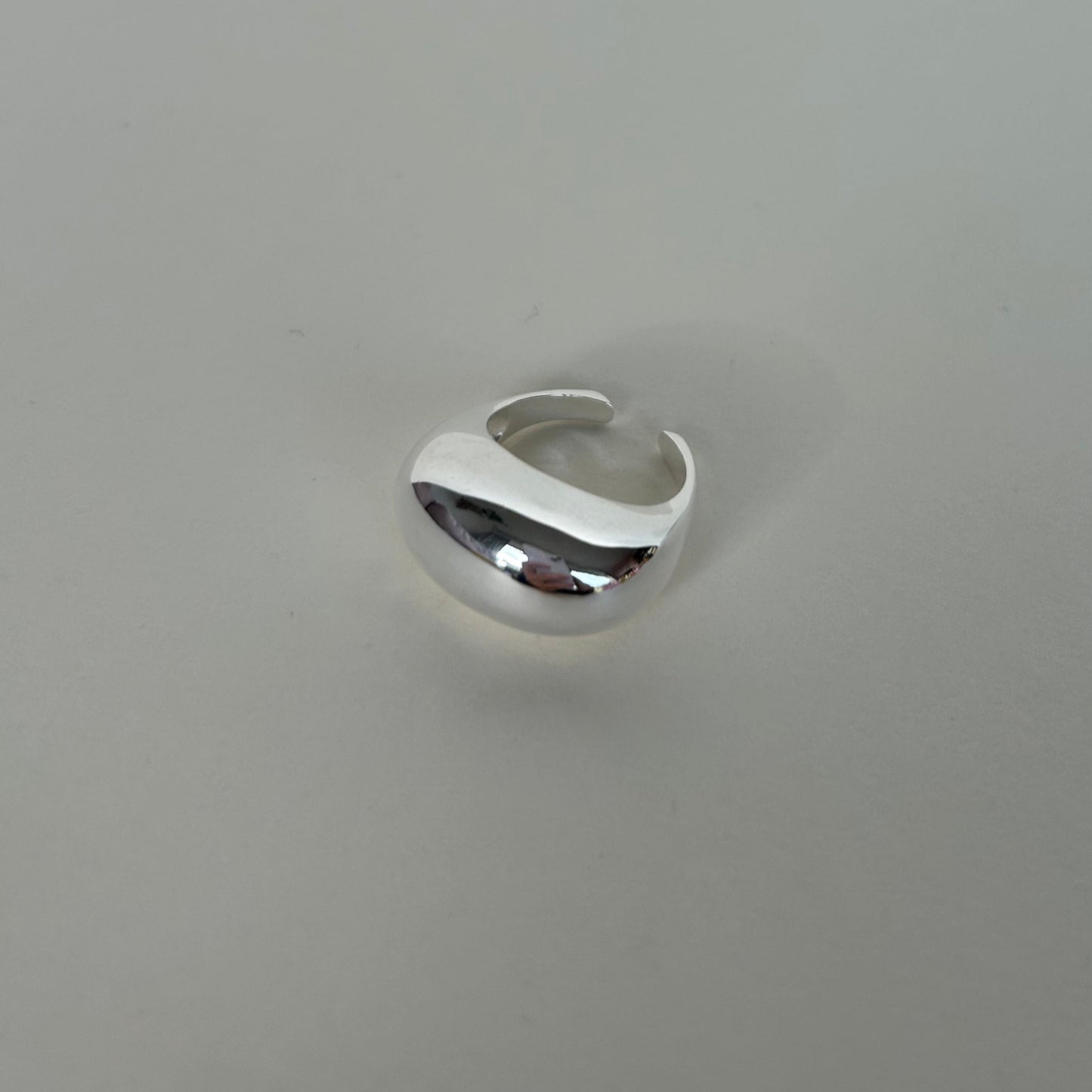 Sterling silver adjustable chunky big rings Timeless minimalist rings Hypoallergenic