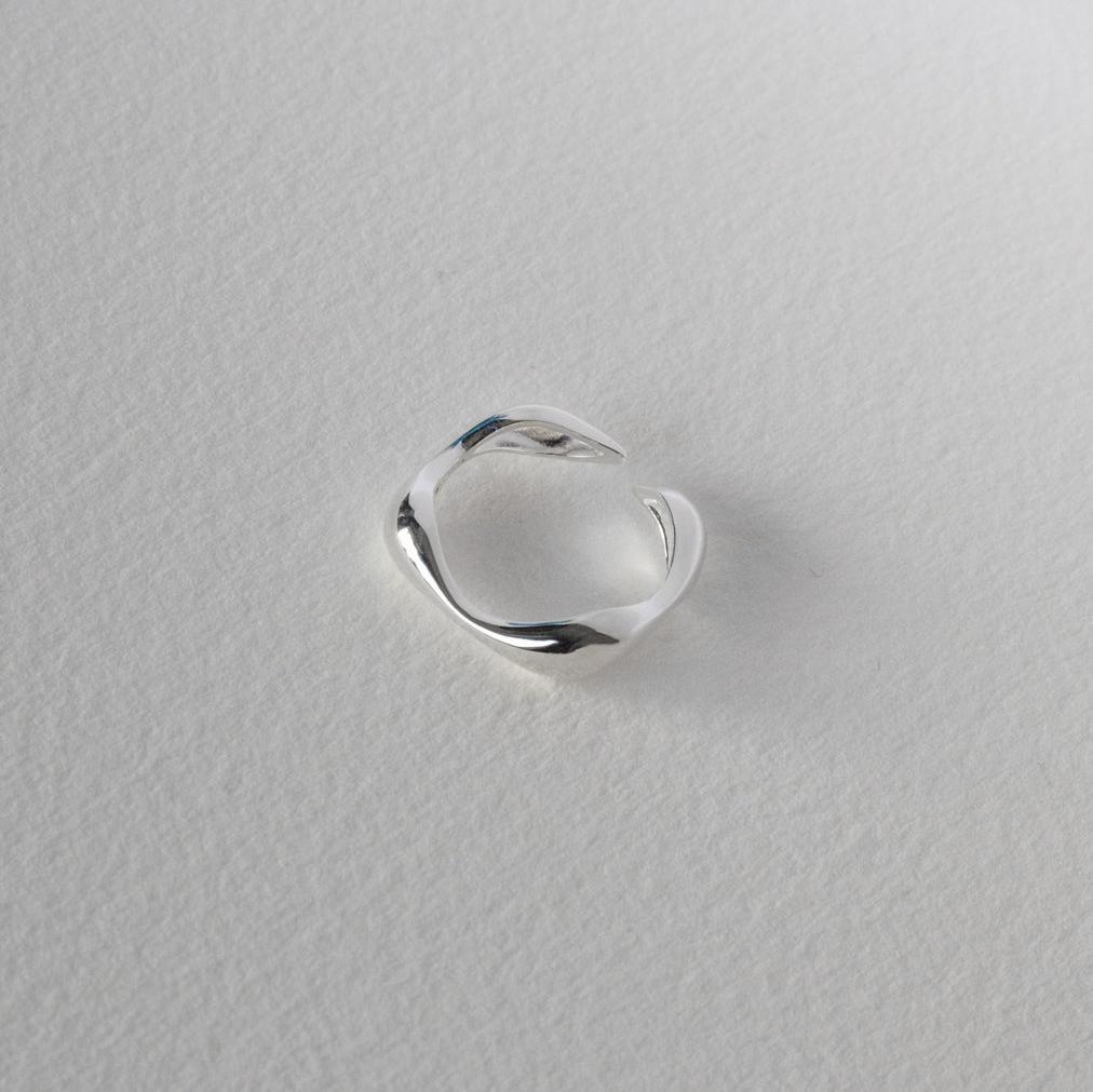 Organic Shape Chunky Ring Sterling Silver