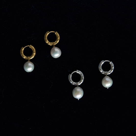 Freshwater Baroque Pearl Earring Hoop Wedding Baroque Earring Handcrafed Pearl Earring Product Details