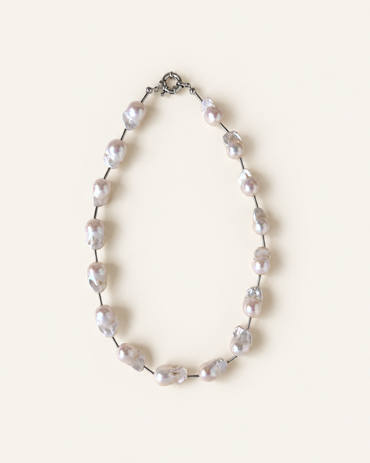modern Freshwater Baroque Pearl collar Necklace product photo