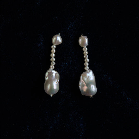 Natural Pear Earring Freshwater Pearl Earring Pearl Drop Earring