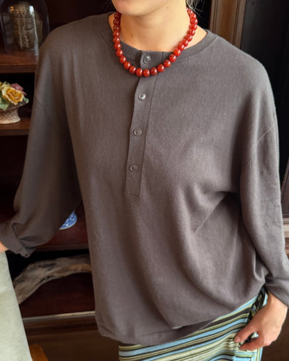 RedAgateBeadedNecklaceSimpleNordicDesignUGC3