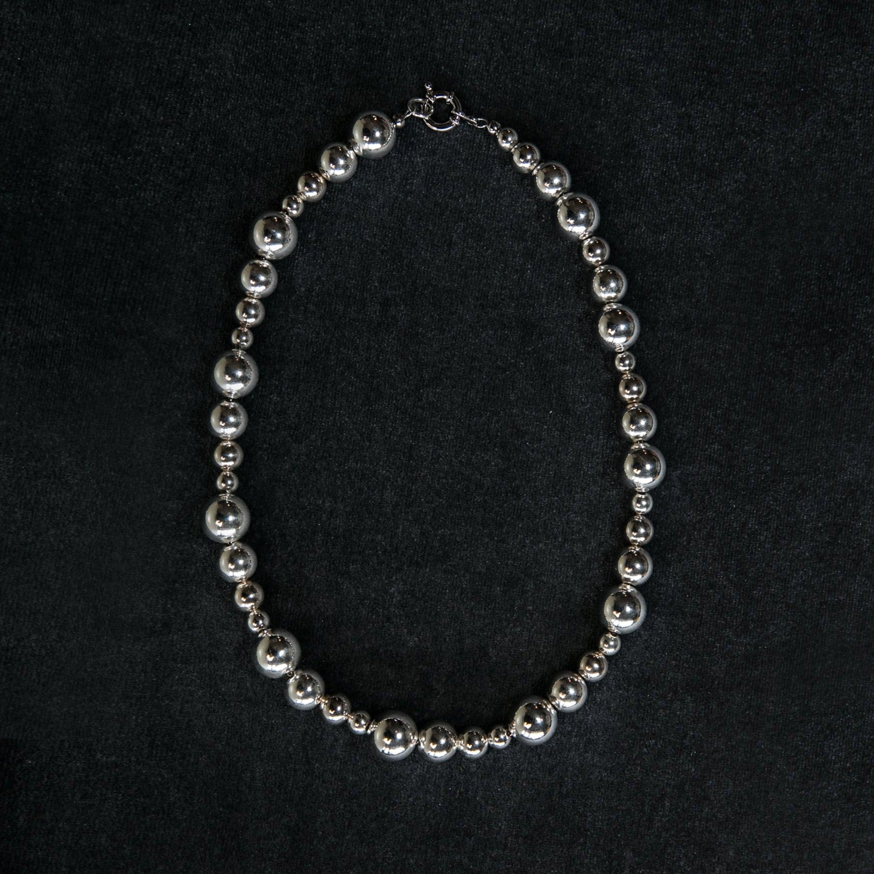 Silver beads necklace premium silver various beads size necklace product details