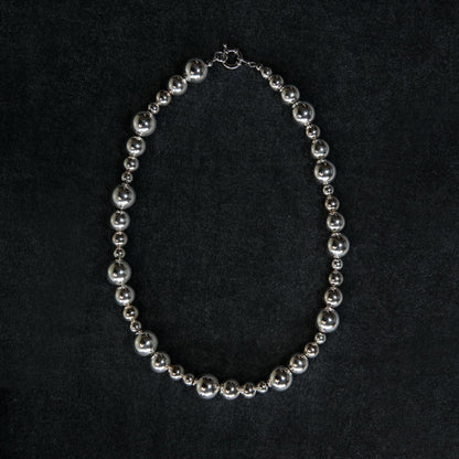 Silver beads necklace premium silver various beads size necklace product details