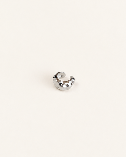 Hazel High-polished Organic Textured Ear Cuff