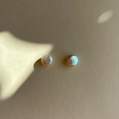 EarringsFreshwaterPearlEearstudsS925SterlingSilverEarstudsEarringsWeddingEarringproduct