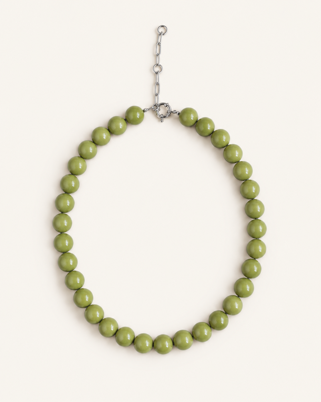greenagatebigbeads12mmnecklacesummernecklacegreenrealgemstonebeadsproductphoto